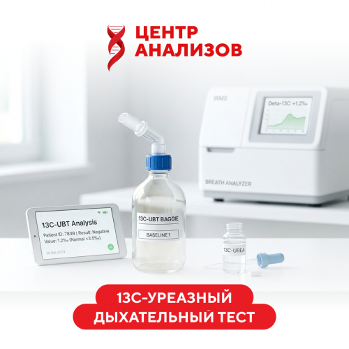 13C-уреазный дыхательный тест